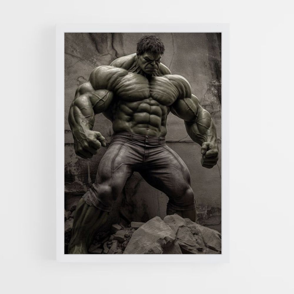 Realistisches Hulk-Poster