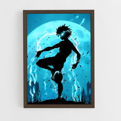 hunter-x-hunter-10 cadre Bois foncé