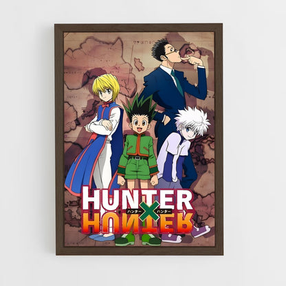 hunter-x-hunter-11 cadre Bois foncé