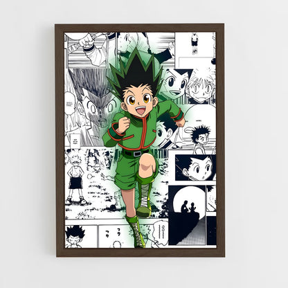hunter-x-hunter-5 cadre Bois foncé