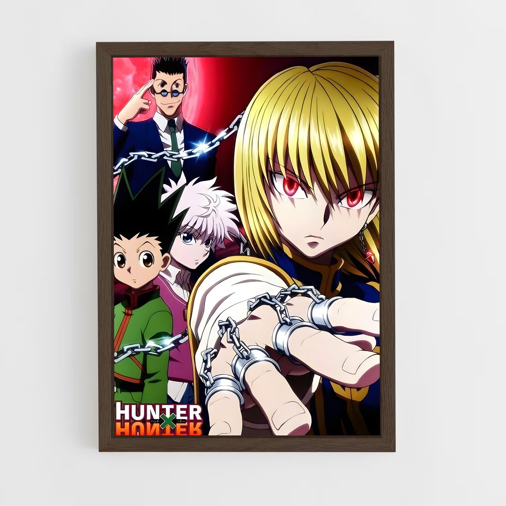 hunter-x-hunter-6 cadre Bois foncé