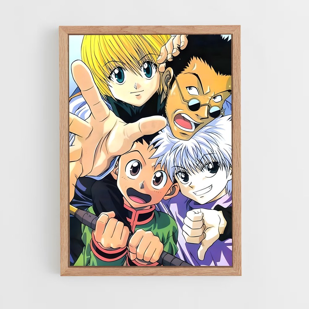 hunter-x-hunter-9 cadre Bois clair