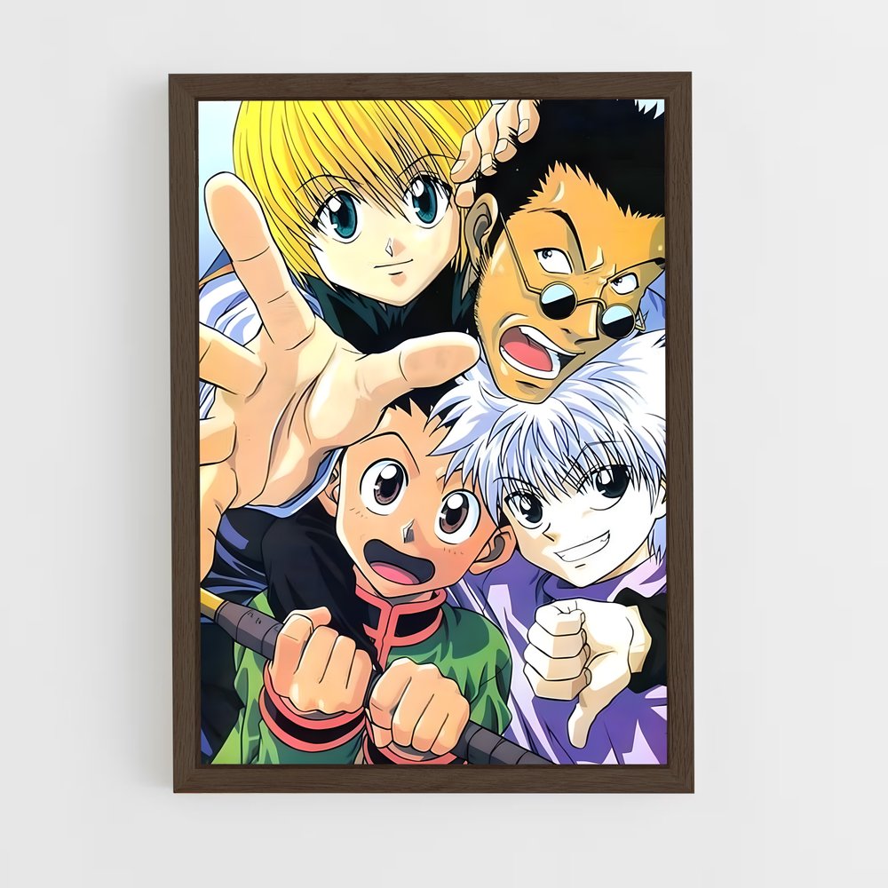 hunter-x-hunter-9 cadre Bois foncé