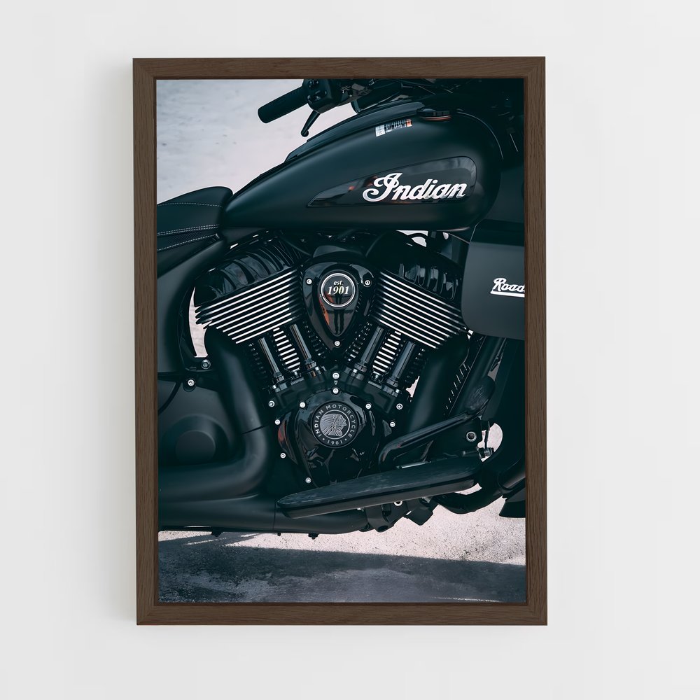 indian-motorcycle-1 cadre Bois foncé