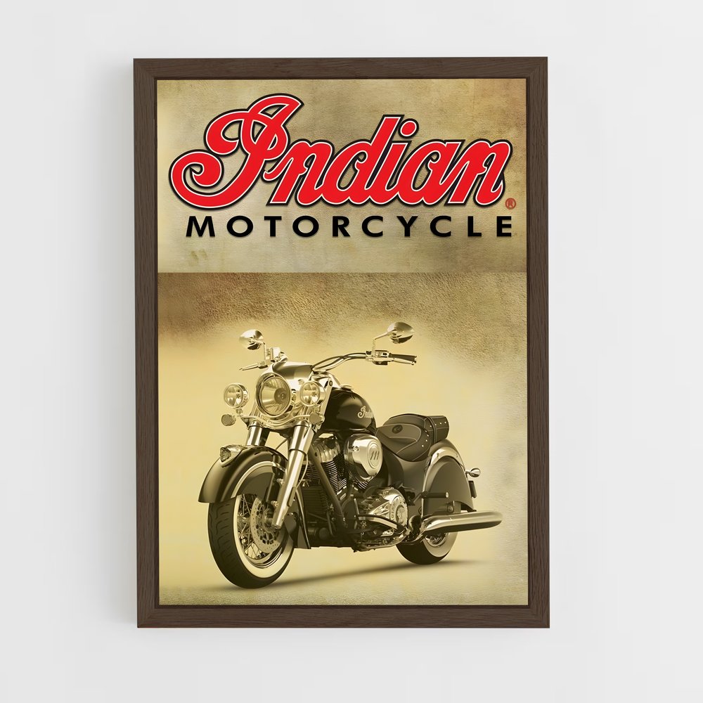 indian-motorcycle-5 cadre Bois foncé