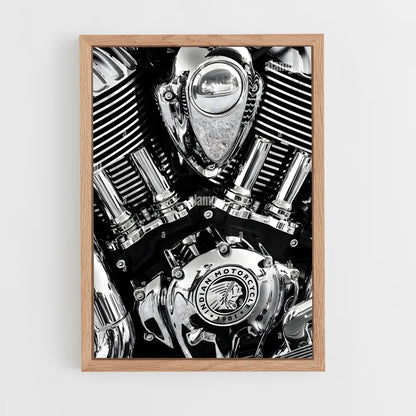 indian-motorcycle-9 cadre Bois clair