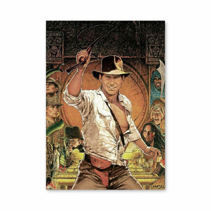 Poster Indiana Jones Zeichnung