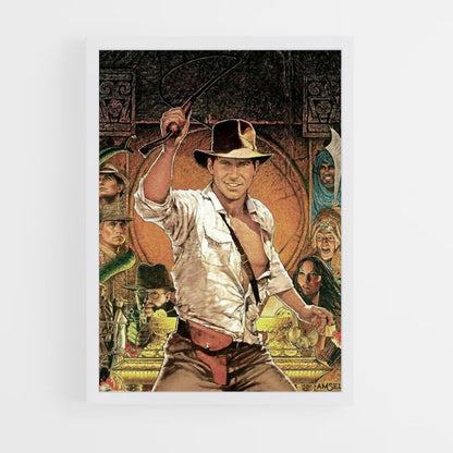 Poster Indiana Jones Zeichnung