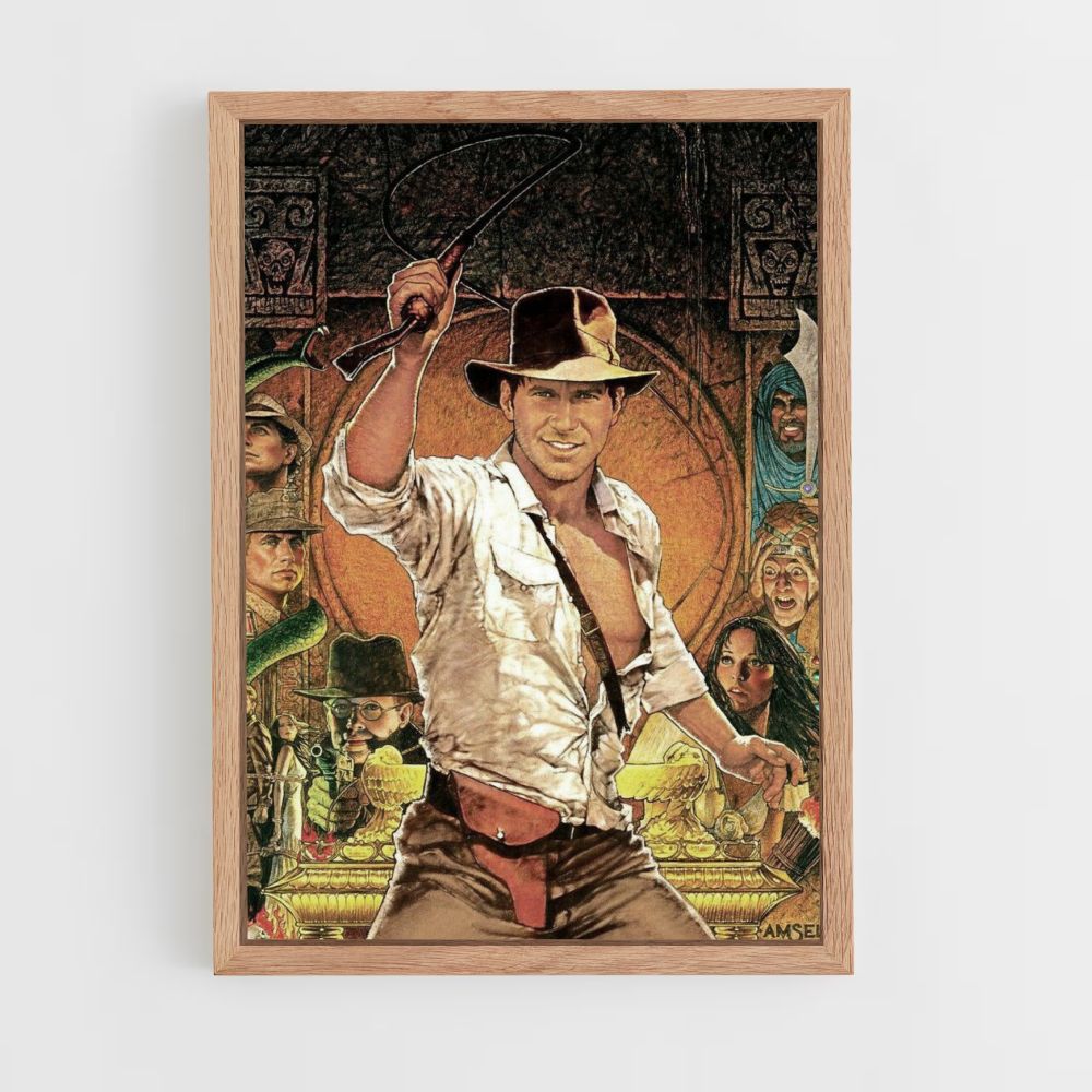 Poster Indiana Jones Zeichnung