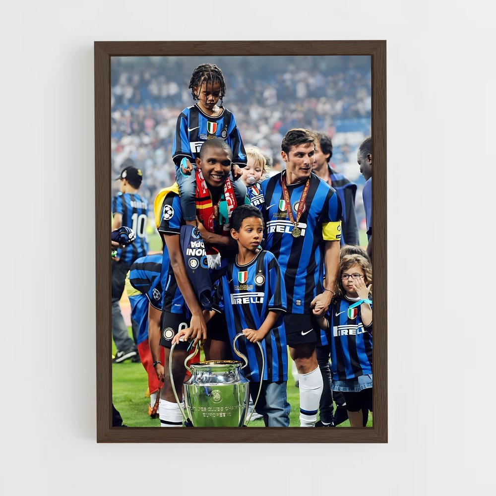 inter-milan-2 cadre Bois foncé