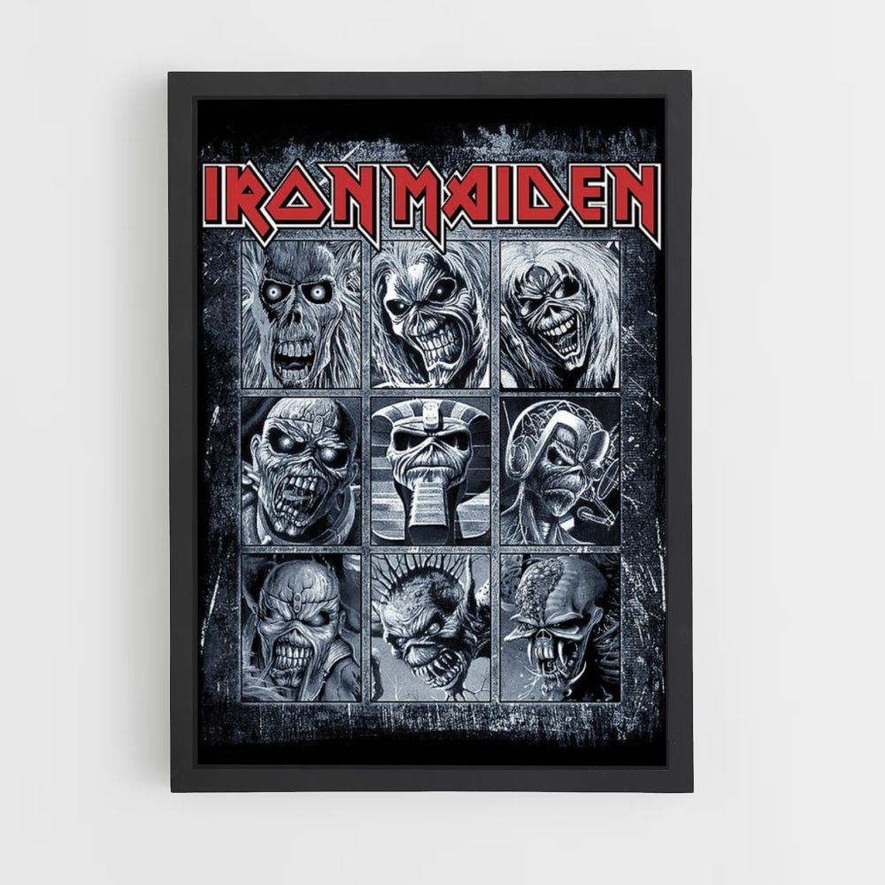 Poster Iron Maiden-Alben