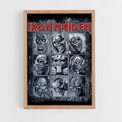 Poster Iron Maiden-Alben