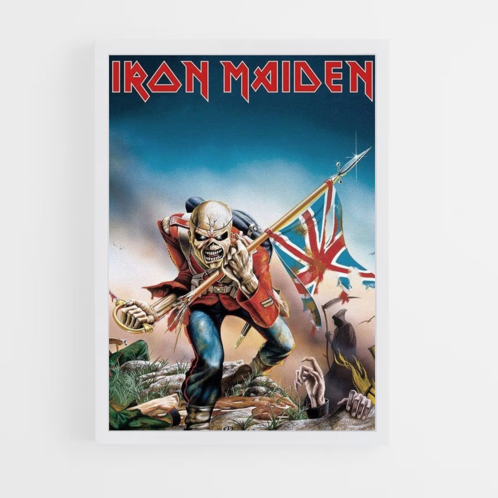 Poster Iron Maiden Englische Flagge