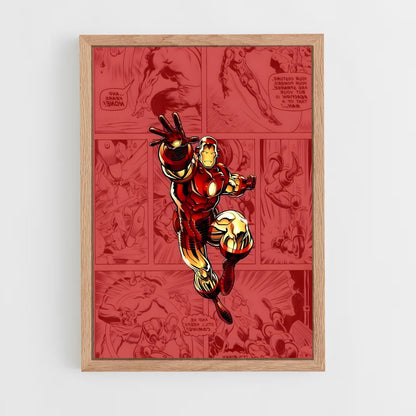 iron-man-1 cadre Bois clair