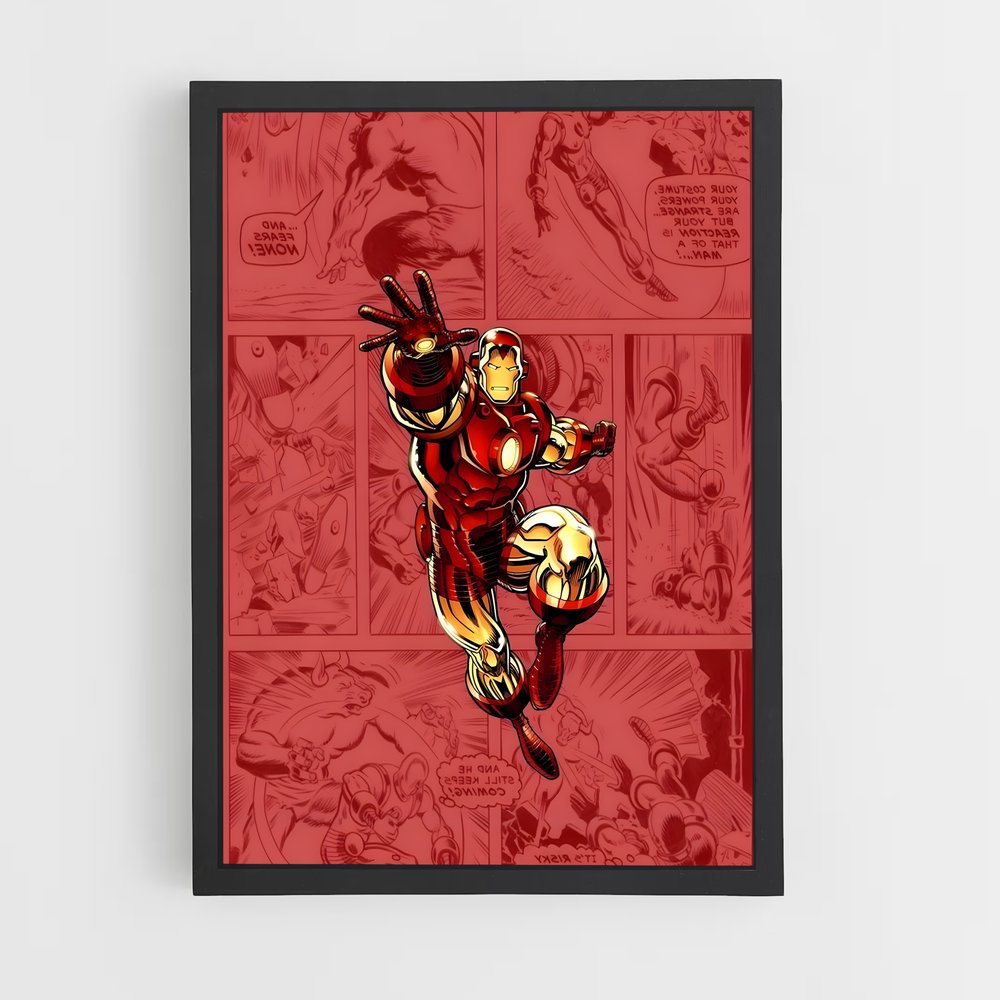 iron-man-1 cadre Noir