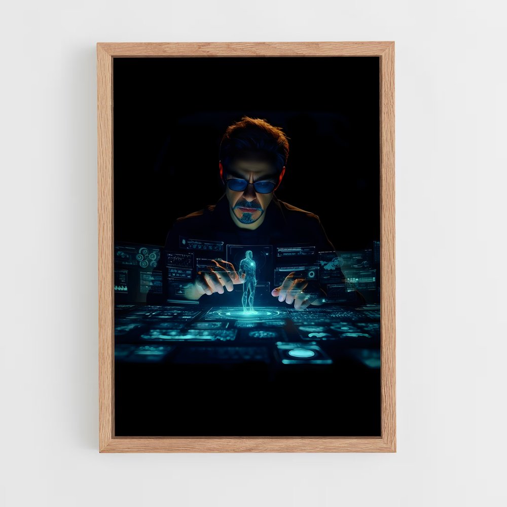iron-man-12 cadre Bois clair