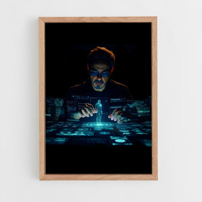 iron-man-12 cadre Bois clair