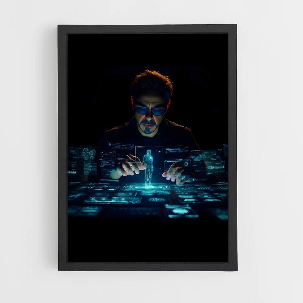 iron-man-12 cadre Noir