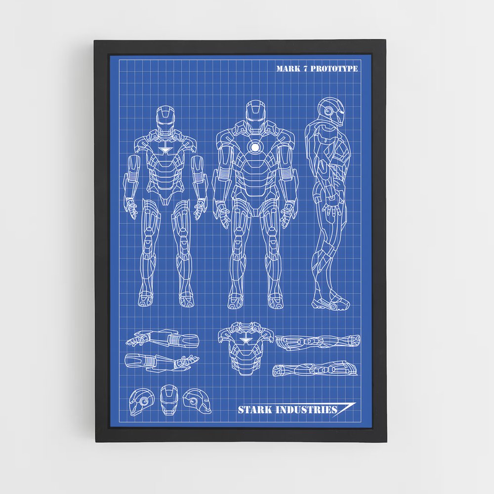 iron-man-5 cadre Noir