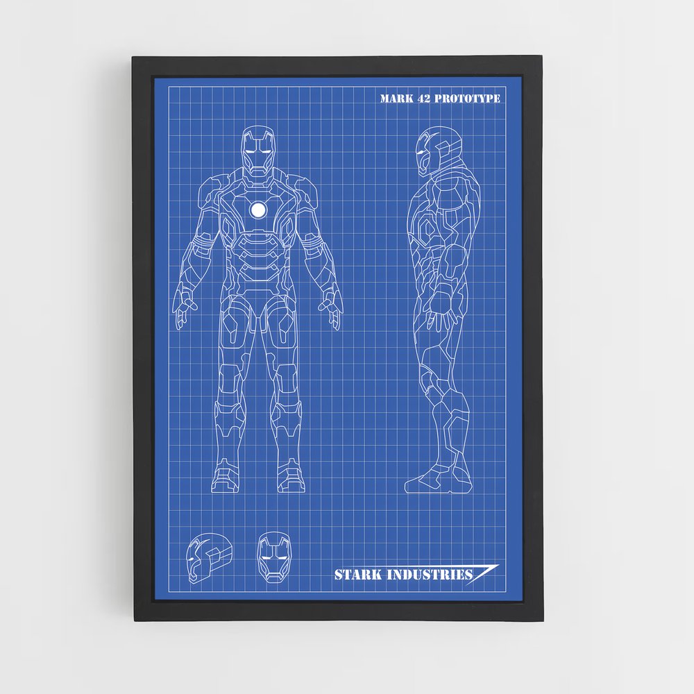 iron-man-6 cadre Noir