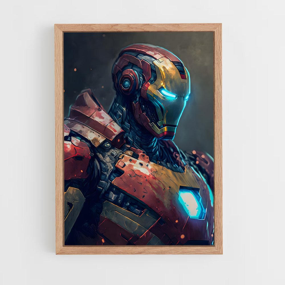 iron-man-7 cadre Bois clair