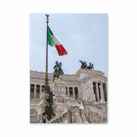 Poster mit italienischer Flagge