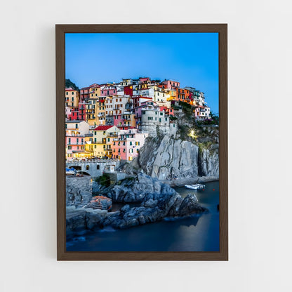 italia-3 cadre Bois foncé