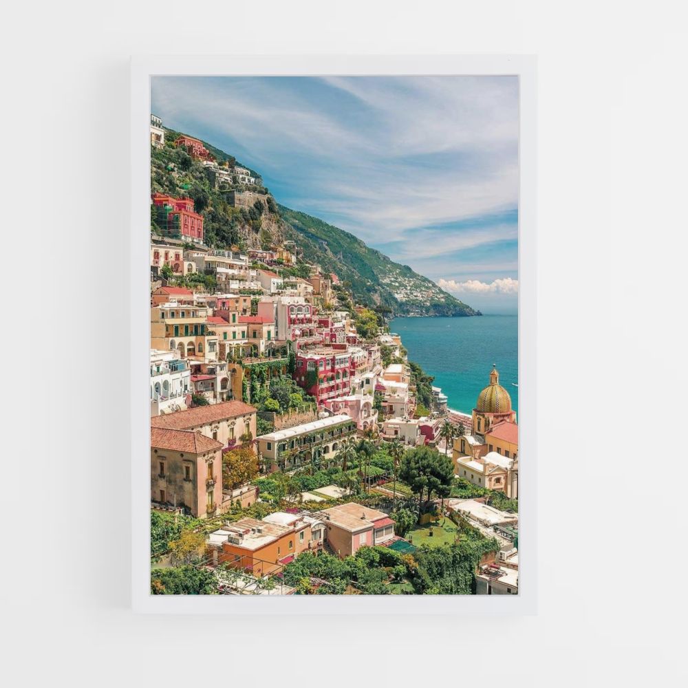 Buntes Stadt-Italien-Poster