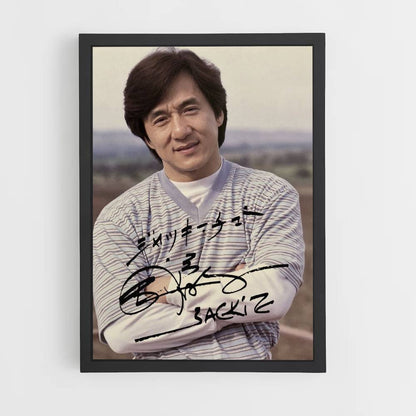 Poster Jackie Chan Autogramm