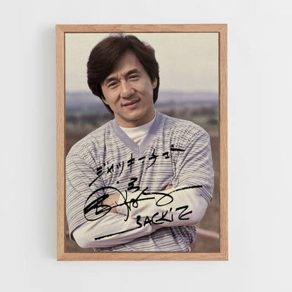 Poster Jackie Chan Autogramm