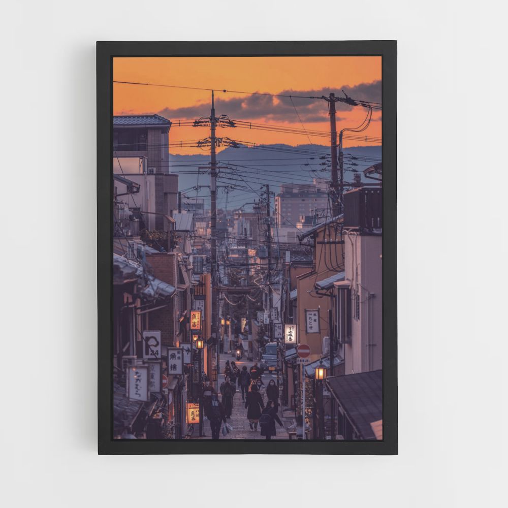 Japanisches Stadtplakat