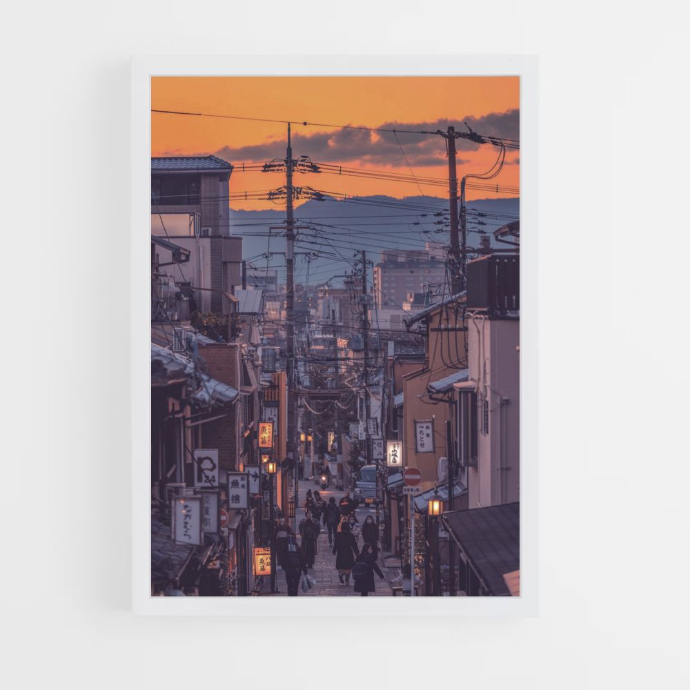 Japanisches Stadtplakat