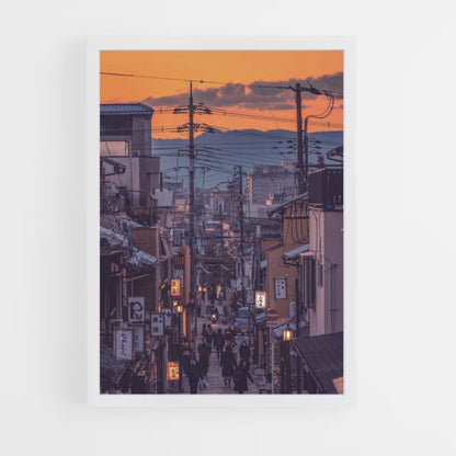 Japanisches Stadtplakat