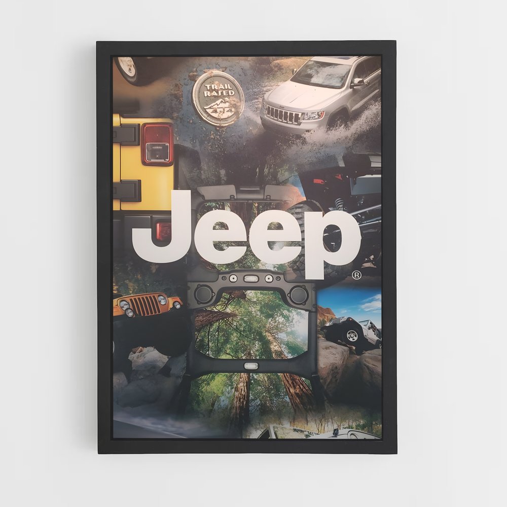 jeep-8 cadre Noir