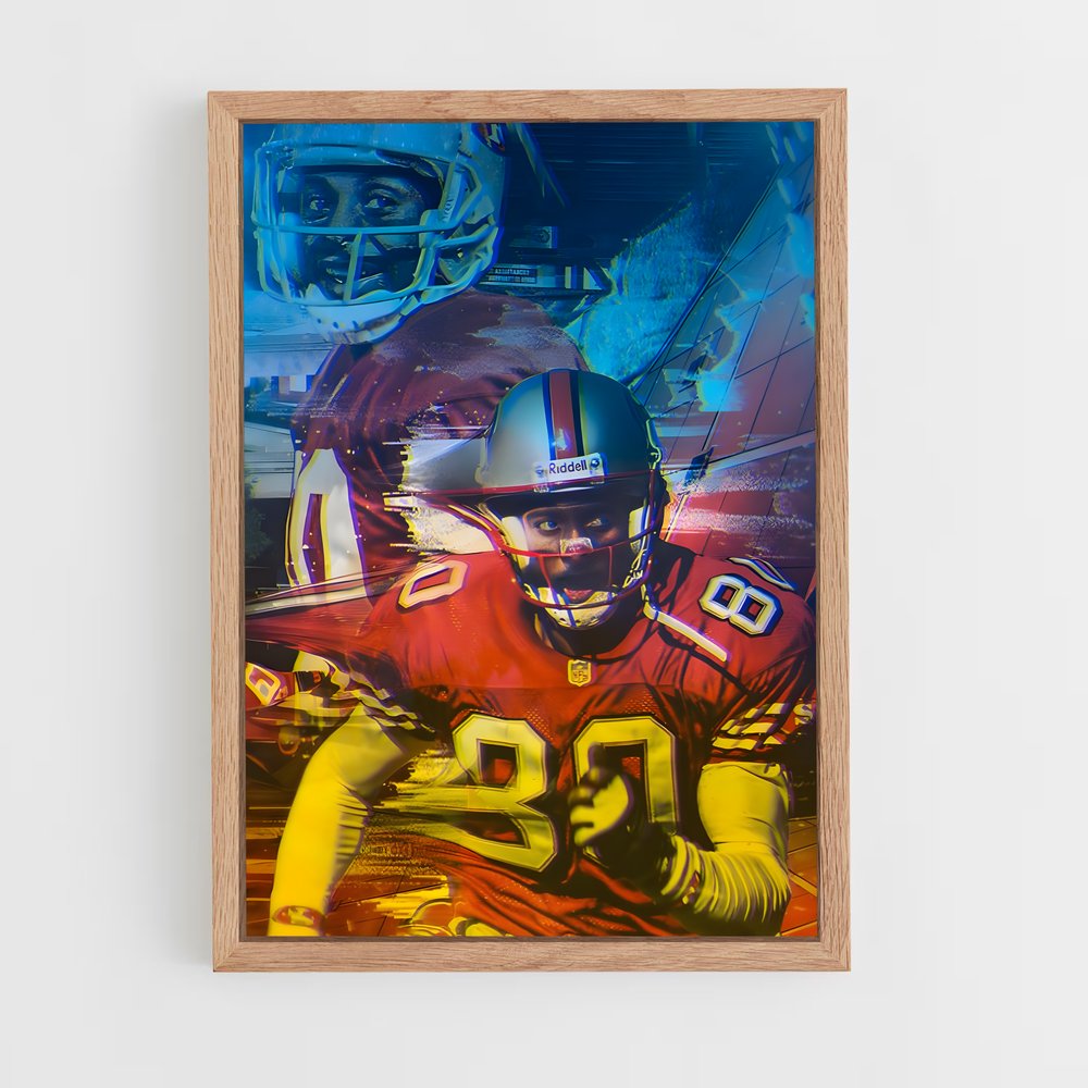 jerry-rice-1 cadre Bois clair