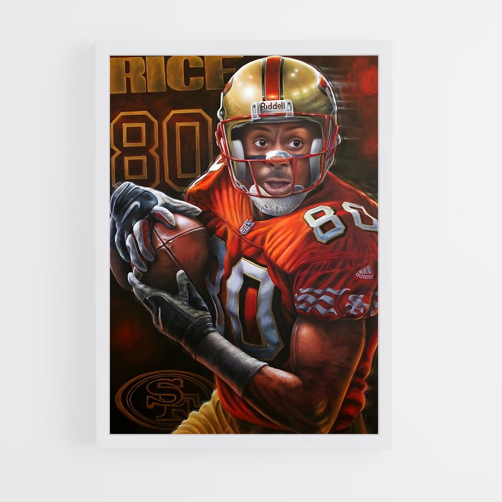 jerry-rice-9 cadre Blanc