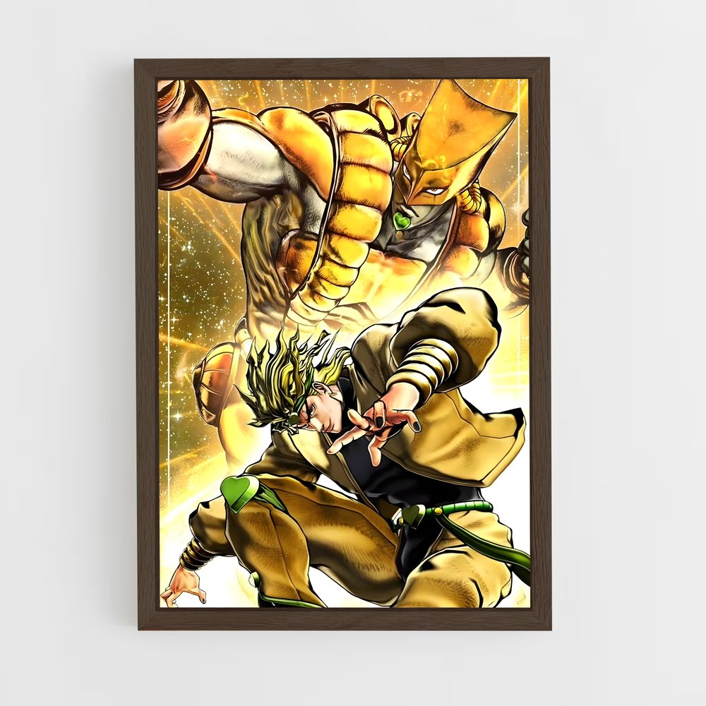 jojo-bizarre-adventure-23 cadre Bois foncé