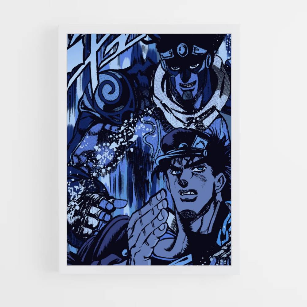 Poster Jotaro Blau