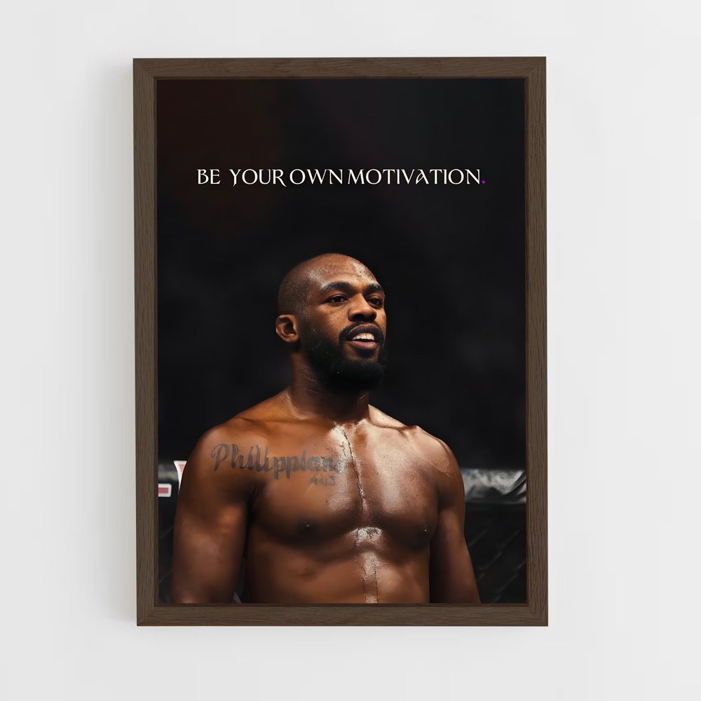 jon-jones-7 cadre Bois foncé