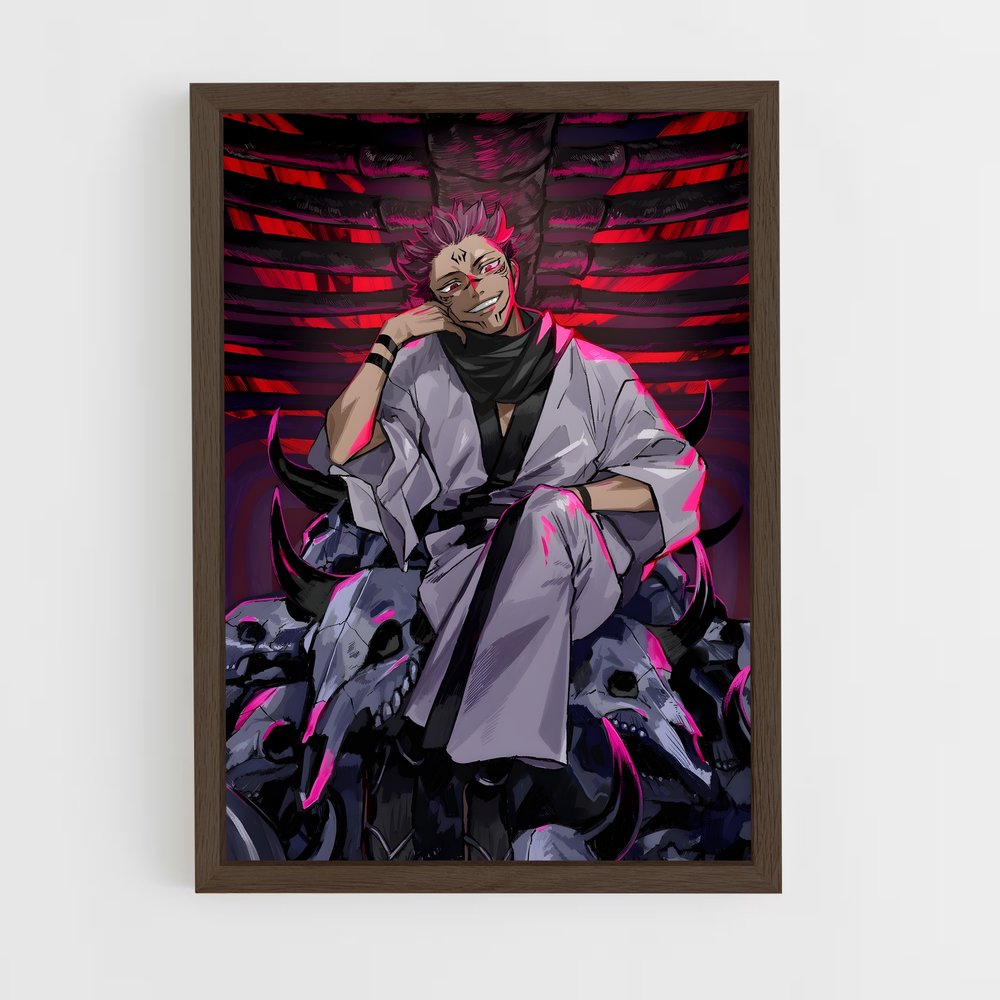 jujutsu-kaisen-1 cadre Bois foncé