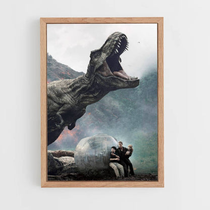 Poster T-Rex-Angriff