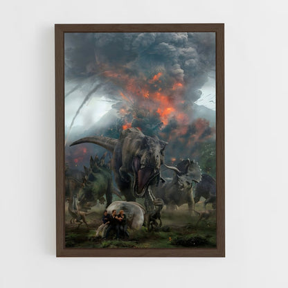 jurassic-park-16 cadre Bois foncé