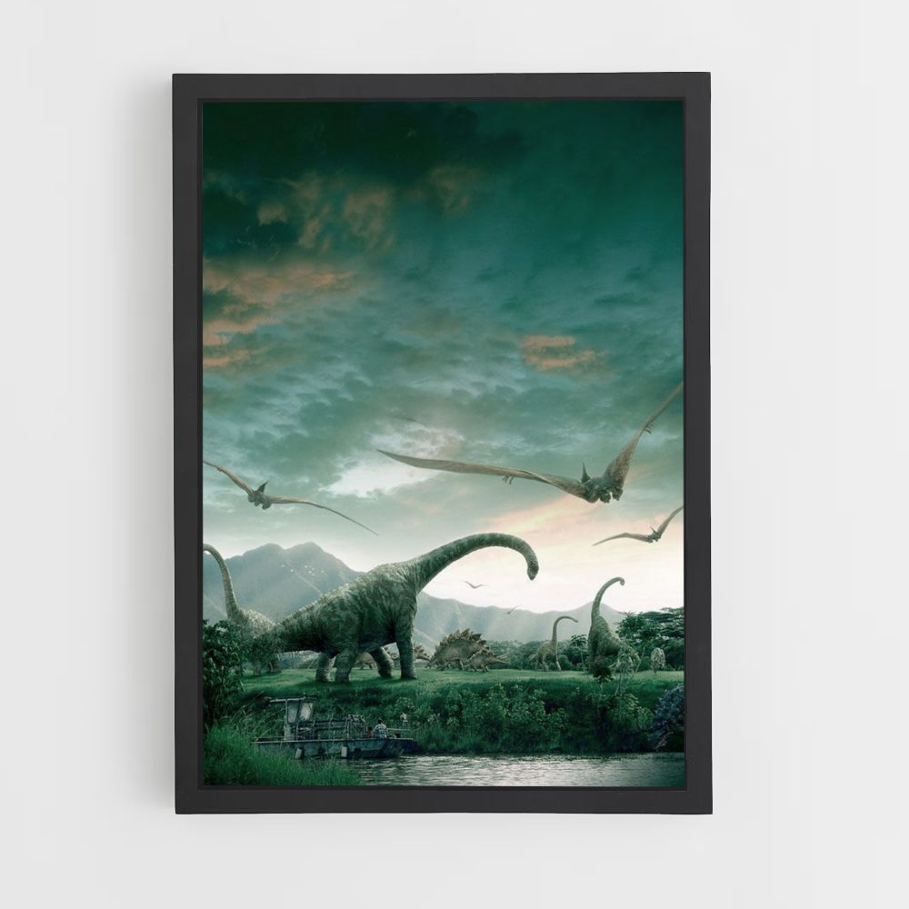 Poster Jurassic Park Landschaft