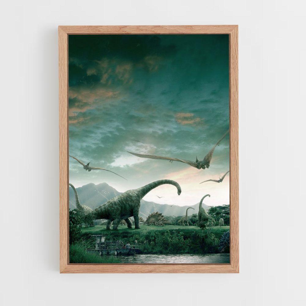 Poster Jurassic Park Landschaft