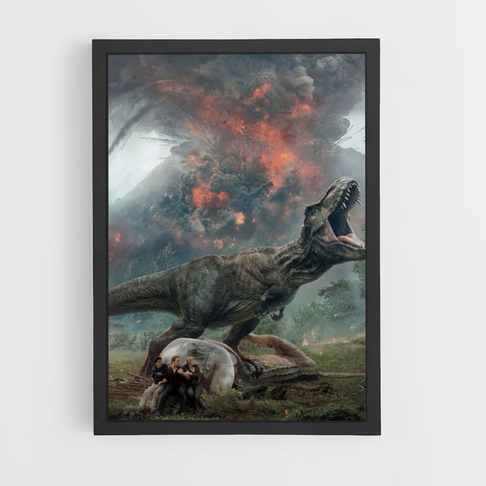 Poster Jurassic Park Vulkan