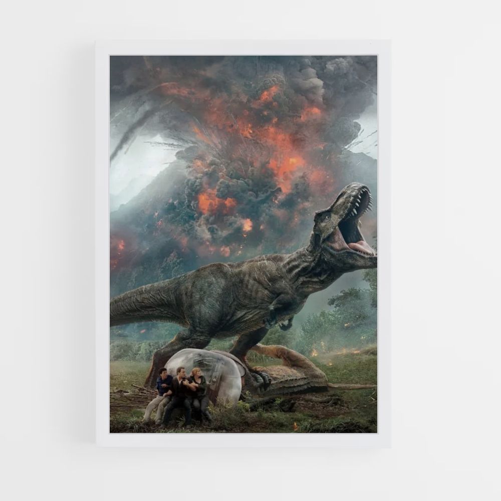 Poster Jurassic Park Vulkan