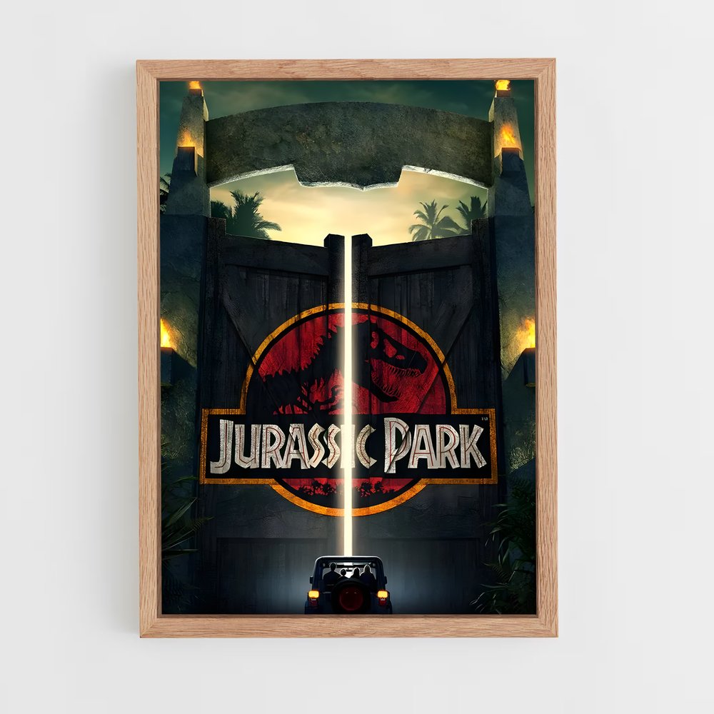 jurassic-park-6 cadre Bois clair