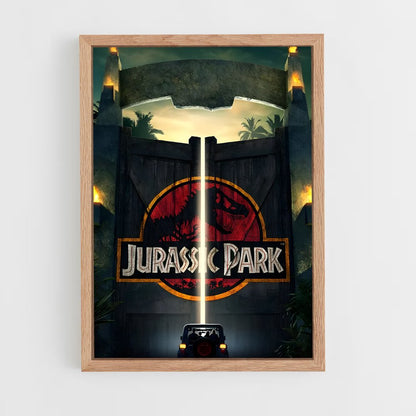 jurassic-park-6 cadre Bois clair
