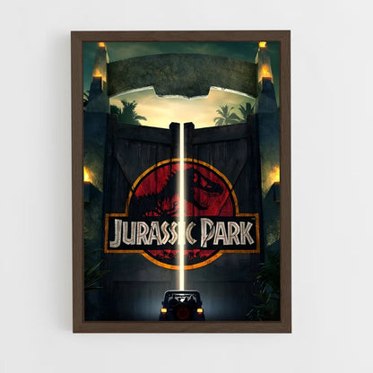 jurassic-park-6 cadre Bois foncé