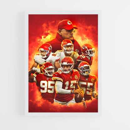 kansas-city-chiefs-1 cadre Blanc